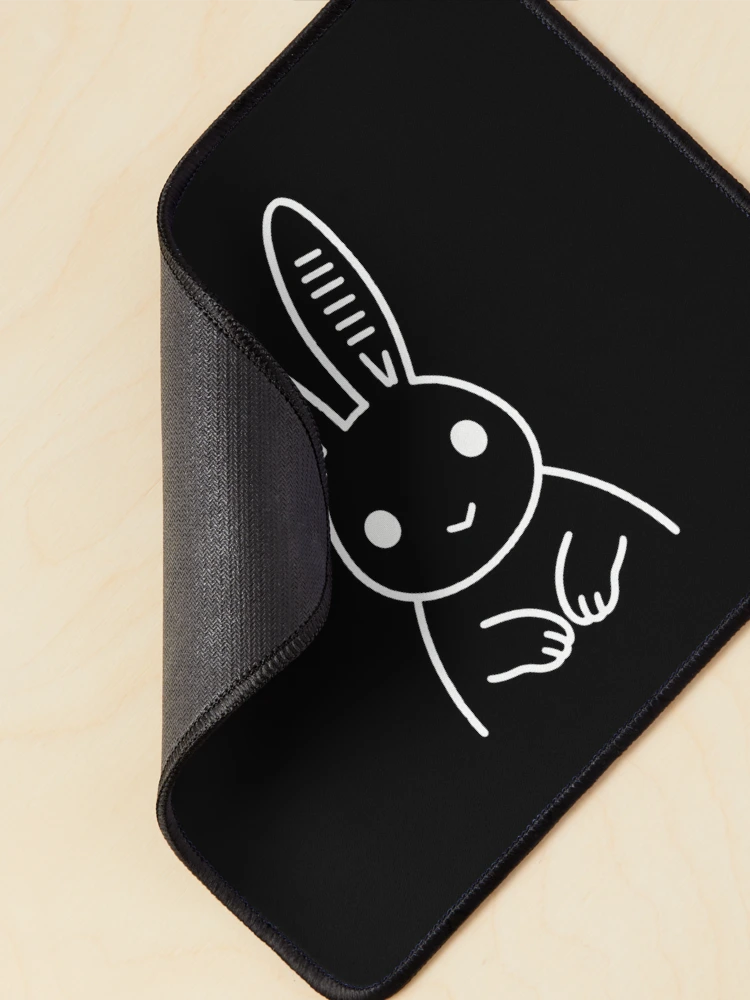 Thumbnail 2 of 5, Mouse Pad, Minimal Line Rabbit designed and sold by LuckCraftStudio.