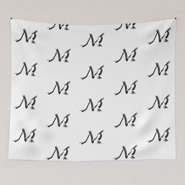 Item preview, Abstract Letter M in Modern Fluid Style designed and sold by uncoXab.