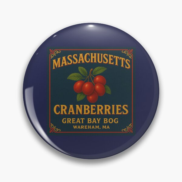 Item preview, Massachusetts Cranberry Vintage Fruit Crate Label designed and sold by OliveStreetDesigns.
