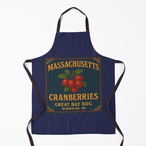 Item preview, Massachusetts Cranberry Vintage Fruit Crate Label designed and sold by OliveStreetDesigns.