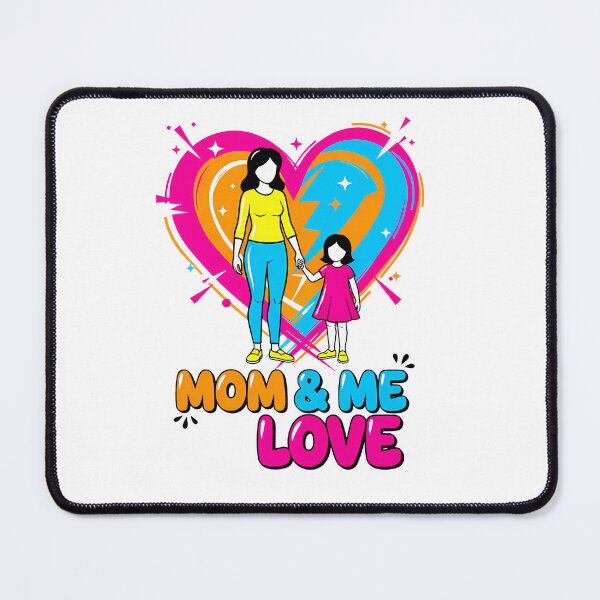 Item preview, Mom & Me Love - Vibrant Mother Daughter Heart Design designed and sold by Nayeem967.