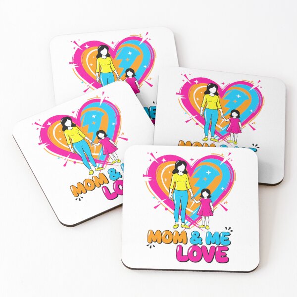 Item preview, Mom & Me Love - Vibrant Mother Daughter Heart Design designed and sold by Nayeem967.