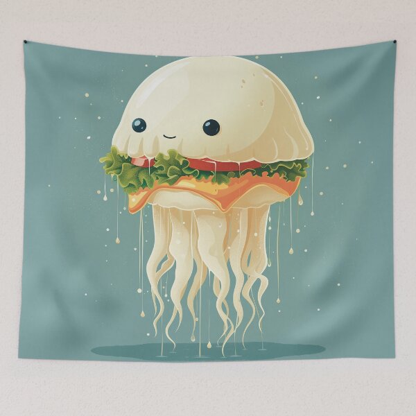 Artikelvorschau, Seltsame Knabbereien – Trippy Jellyburger entworfen und verkauft von PostcardsfromtheLaundromat.