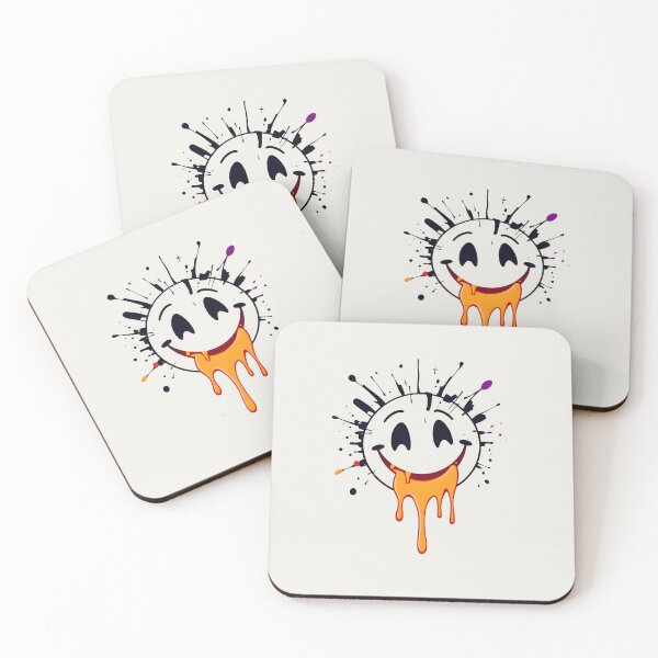 Item preview, CMYK: Melting orange smiley designed and sold by Indoni.