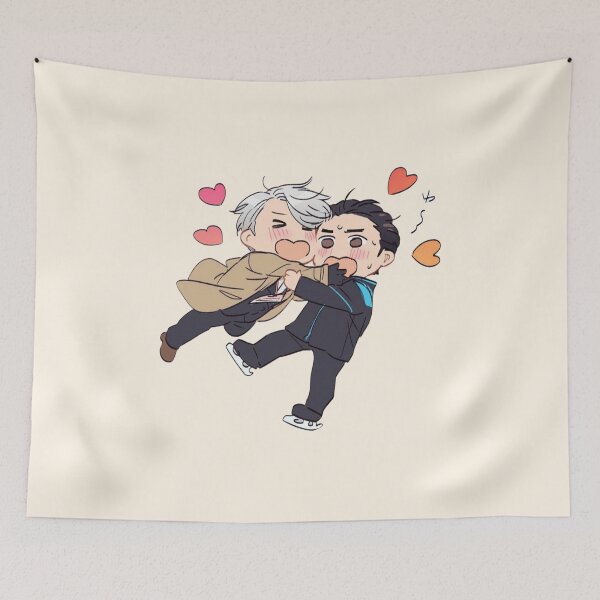 Item preview, Victor and Yuri Ice Skaters Love Moment designed and sold by Oniyasha.