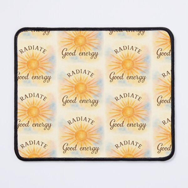 Item preview, Radiate Good Energy — Cosmic Watercolor Sunburst Inspiration designed and sold by MforMontessori.