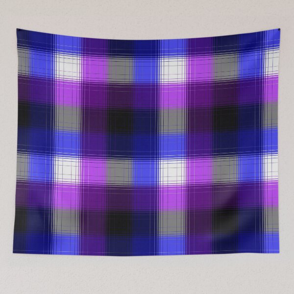 Item preview, Overlapping Plaid: Night designed and sold by SarahJosArt.