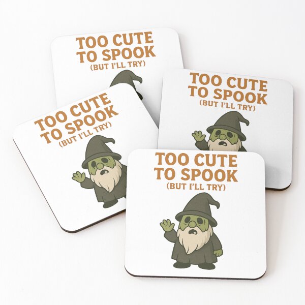 Item preview, Too Cute to Spook Zombie Gonk | Funny Halloween Gnome Costume Design designed and sold by BoxaroundJacks.