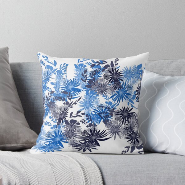 Item preview, blue flowers ad leaves art designed and sold by Nature  Nblossom.