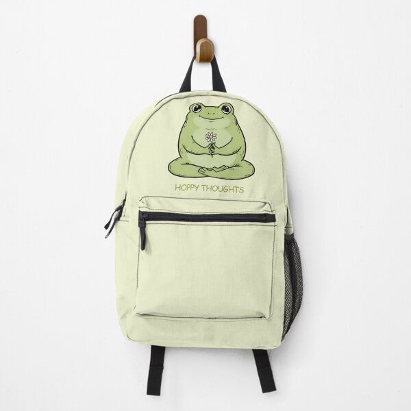 Item preview, Hoppy Thoughts – Cute Frog Meditation Positive Vibes Design designed and sold by Imaginationbeyond.