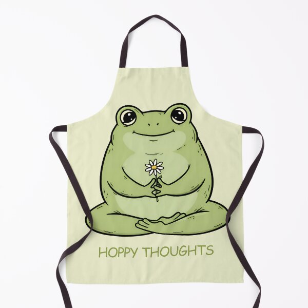 Item preview, Hoppy Thoughts – Cute Frog Meditation Positive Vibes Design designed and sold by Imaginationbeyond.