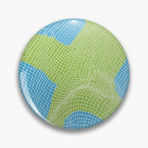 Item preview, Digital Terrain Grid in Lime and Sky Blue designed and sold by weirdfishes123.