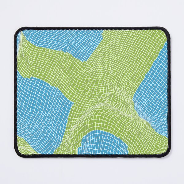 Item preview, Digital Terrain Grid in Lime and Sky Blue designed and sold by weirdfishes123.