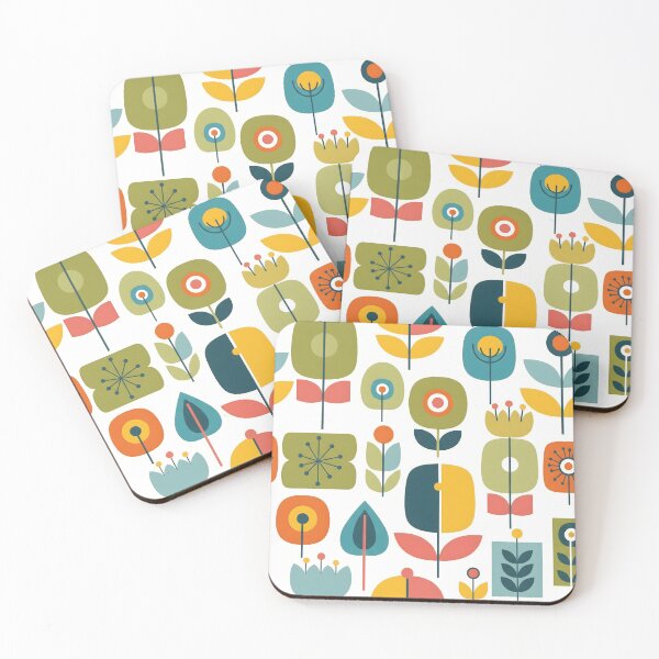 Item preview, Mid Century Flowers | Colorful Abstract Flower Design designed and sold by ShabanMerch.