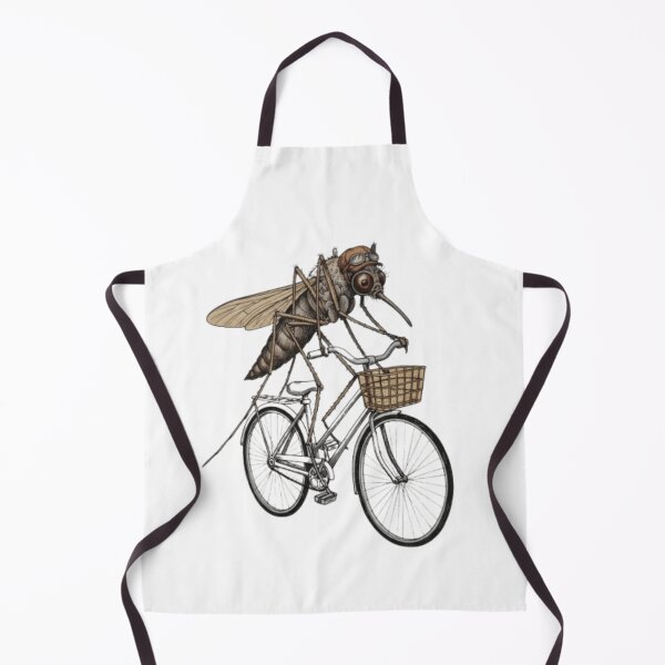 Item preview, Funny Mosquito Rides Bike | Whimsical Circus Art designed and sold by Taha Art Designs.