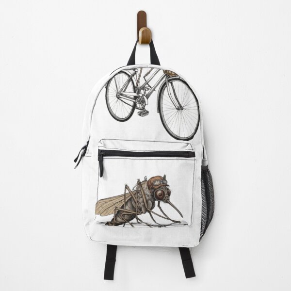 Item preview, Funny Mosquito Rides Bike | Whimsical Circus Art designed and sold by Taha Art Designs.
