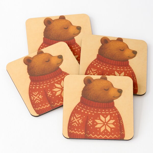 Item preview, Graphic art Christmas bear designed and sold by Art Crea Nova.