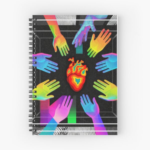 Item preview, Rainbow Hands & Heart Unity Abstract Art designed and sold by zzz888.