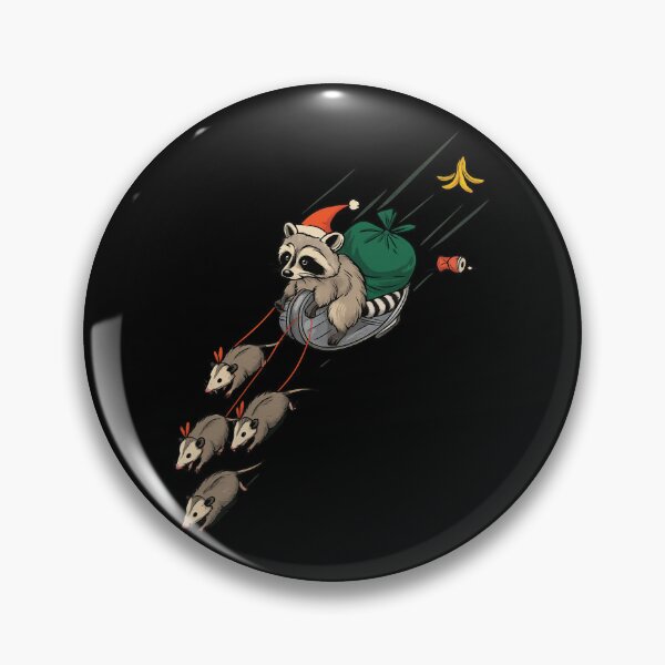 Item preview, Funny Raccoon and Opossums Sledding designed and sold by Fam19.