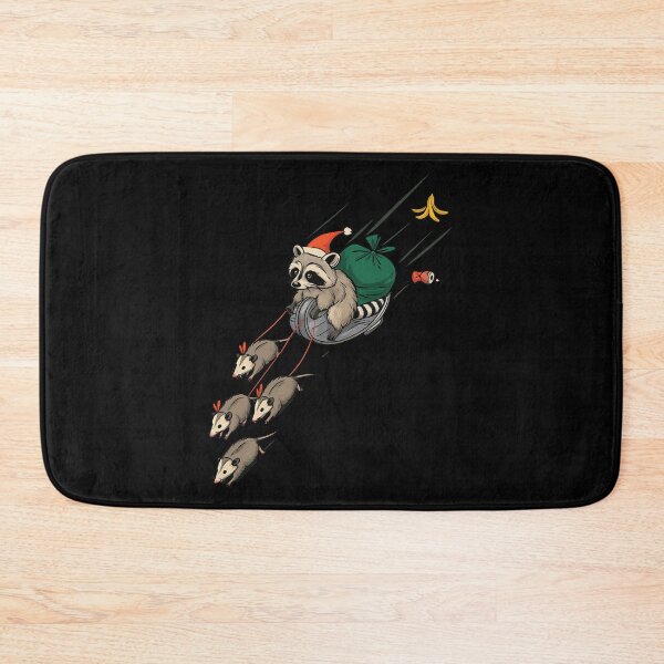 Item preview, Funny Raccoon and Opossums Sledding designed and sold by Fam19.