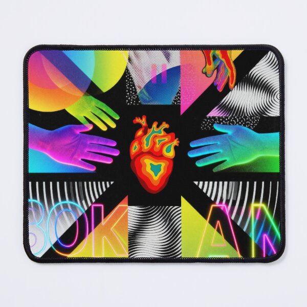 Item preview, Vibrant Abstract Unity: Hands, Heart & BOKAN designed and sold by zzz888.
