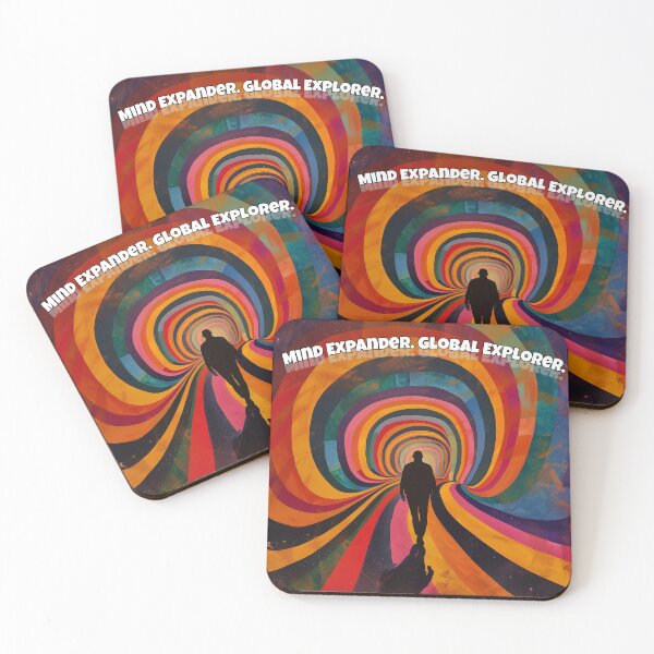 Item preview, Mind Expander Global Explorer - Psychedelic Tunnel Journey Art Design designed and sold by SaadArtCo.
