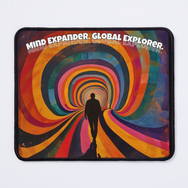 Item preview, Mind Expander Global Explorer - Psychedelic Tunnel Journey Art Design designed and sold by SaadArtCo.