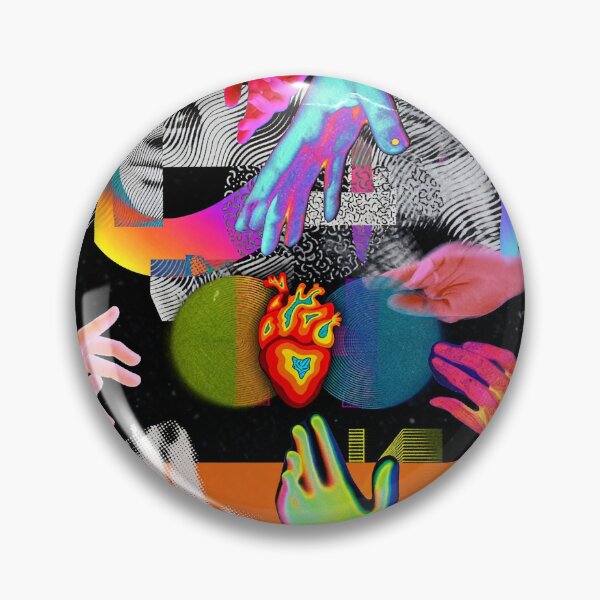 Item preview, Vibrant Interconnectedness: Hands, Heart & Abstract Faces designed and sold by zzz888.