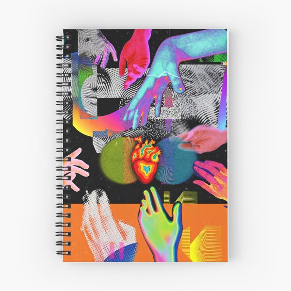Item preview, Vibrant Interconnectedness: Hands, Heart & Abstract Faces designed and sold by zzz888.