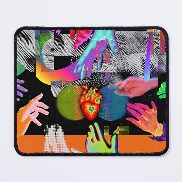 Item preview, Vibrant Interconnectedness: Hands, Heart & Abstract Faces designed and sold by zzz888.