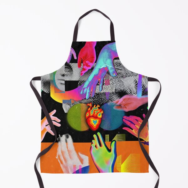 Item preview, Vibrant Interconnectedness: Hands, Heart & Abstract Faces designed and sold by zzz888.