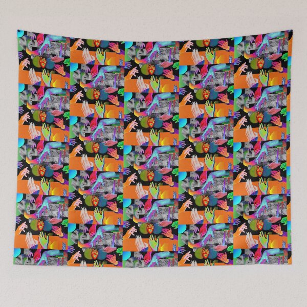 Item preview, Vibrant Interconnectedness: Hands, Heart & Abstract Faces designed and sold by zzz888.