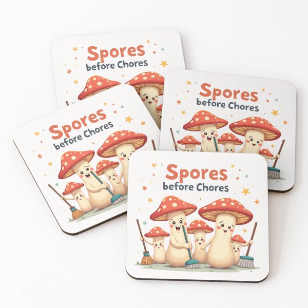 Item preview, Spores Before Chores for Mushroom Foragers designed and sold by rustyroofco.