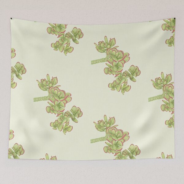 Item preview, Jade Plant Botanical Print - Succulent Art designed and sold by Fiurdelin.