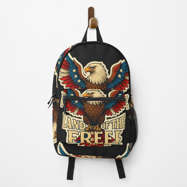 Item preview, 250th Anniversary of the USA - Land of the Free – Soaring American Eagle in Flag Colors designed and sold by Collins Design.