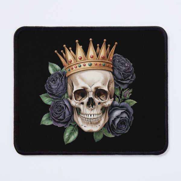 Item preview, Crowned Skull with Dark Roses designed and sold by jkrphoto.