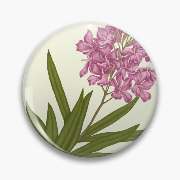 Item preview, Oleander Flower Botanical Art - Mediterranean Shrub Print designed and sold by Fiurdelin.
