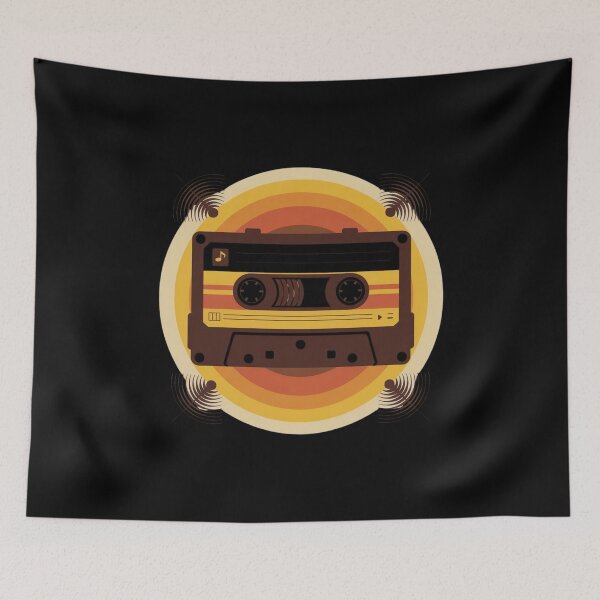 Item preview, Retro Cassette Tape with 70s Sunset Vibes designed and sold by dianadouri.