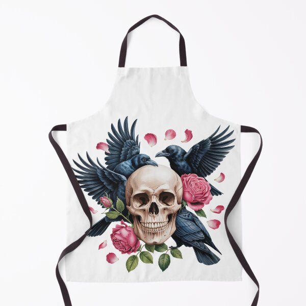 Item preview, Skull with Roses and Ravens designed and sold by jkrphoto.