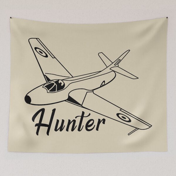 Item preview, Hawker Hunter British Jet Fighter Plane Flying Silhouette designed and sold by MilitaryMart.