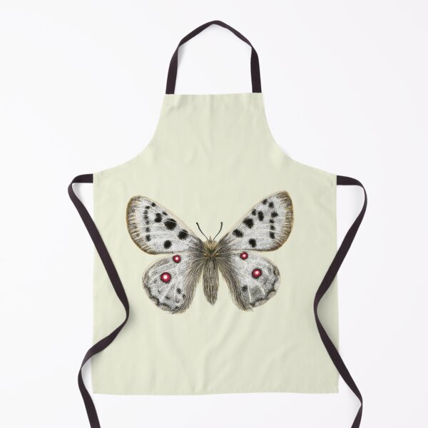 Item preview, Apollo Butterfly Botanical Art - Mountain Butterfly Print designed and sold by Fiurdelin.
