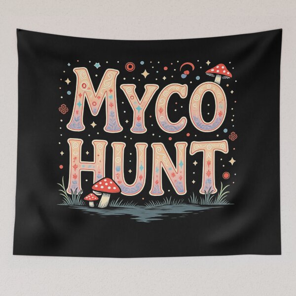 Item preview, Myco Hunt Mushroom Foraging Design designed and sold by rustyroofco.