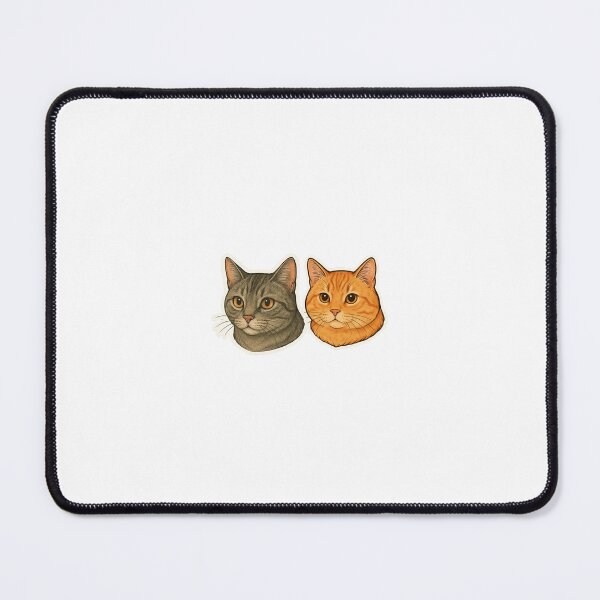 Item preview, Gray and Orange Tabby Cat Family designed and sold by jensenlovescats.