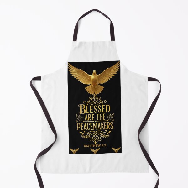 Item preview, BLESSED ARE THE PEACEMAKERS (Matthew 5:9) - Golden Gospel Typography Design designed and sold by PatriotPrint.