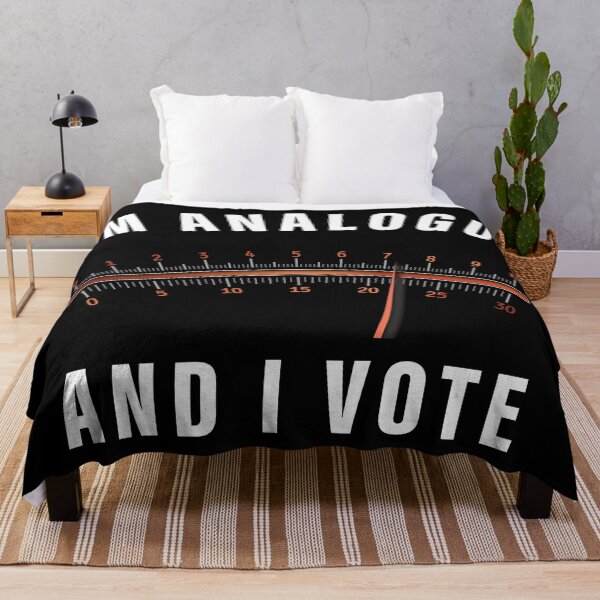 Item preview, I'm Analogue And I Vote Gauge Meter Design - Funny Anti Digital ID designed and sold by pemperos.