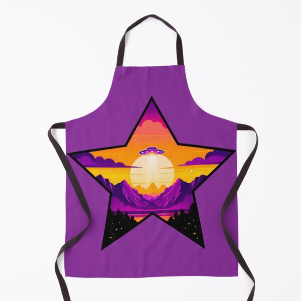 Item preview, Cosmic Sunset UFO – Star Shaped Space Design designed and sold by OrbitTrend.