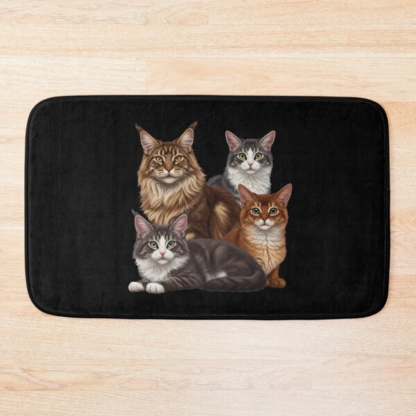Item preview, My Dear Friends, Merry Christmas, Maine Coon, American Shorthair, Ragdoll, Abyssinian Cat designed and sold by chipmuckdesignn.