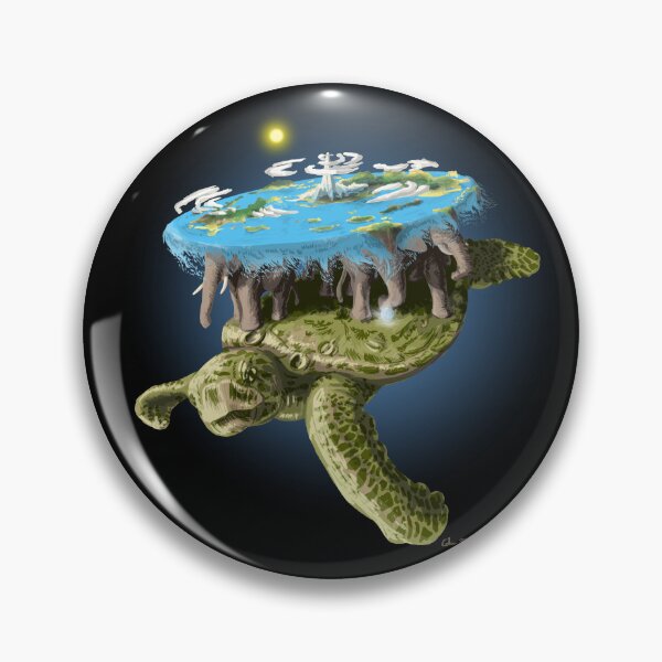 Item preview, Space turtle with a world on its back designed and sold by Stylet-Pinceau.