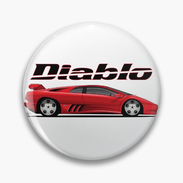 Item preview, Lambo Diablo Red illustration designed and sold by blackdogshop.