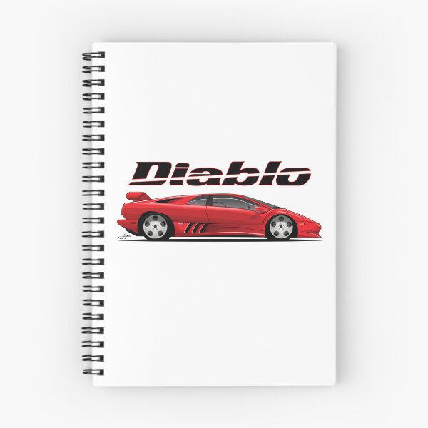 Item preview, Lambo Diablo Red illustration designed and sold by blackdogshop.